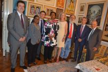 The Cabinet Secretary for Foreign Affairs of the Republic of Kenya, Ambassador (Dr.) Amina C. Mohamed, at the Hon. Consulate of Kenya.